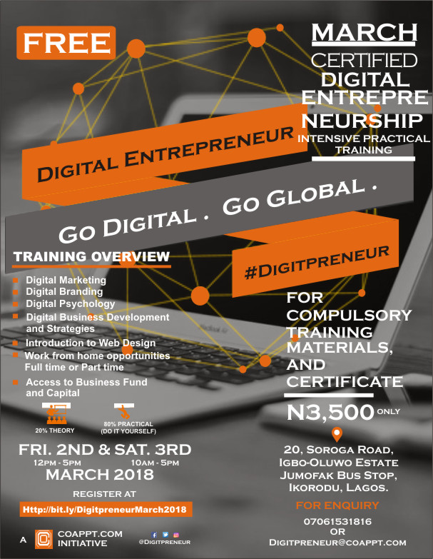 Certified Digital Entrepreneur intensive practical training